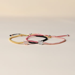 Handmade Braided Cat Bracelet - Tabby