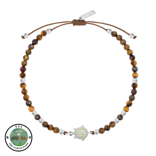 Peridot Turtle Bracelet - Tiger's Eye