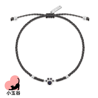 Handmade Braided Paw Bracelet - Blue