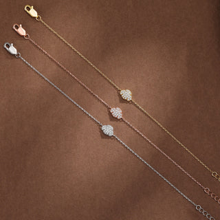 Tiny Poodle Silver Bracelet - Gold