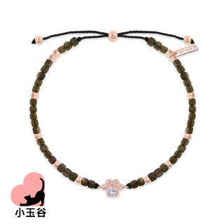 純銀肉球晶石手鏈 - 金曜石