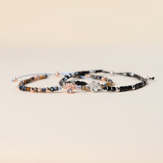 純銀肉球晶石手鏈 - 彼得石